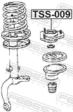 Febest TSS-009 Front Shock Absorber Mounting
