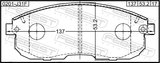 Febest 0201-J31F Pad Kit, Disc Brake, Front