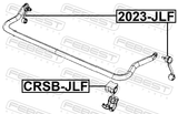 Febest 2023-JLF Front Stabilizer Link / Sway Bar Link