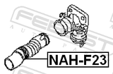 Febest NAH-F23 Air Cleaner Hose