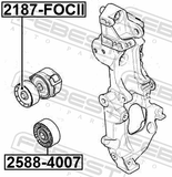 Febest 2187-FOCII Tension Pulley