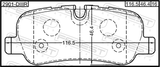 Febest 2901-DIIIR Pad Kit, Disc Brake, Rear - Kit