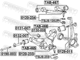 Febest 0132-007 Cam Sub-Assembly