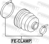 Febest FE-CLAMP Clamp