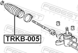 Febest TRKB-005 Steering Gear Boot