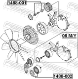 Febest 1488-002 Pulley Idler