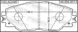 Febest 0101-ACA30F Pad Kit, Disc Brake, Front - Kit