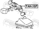 Febest TAH-3SF Air Cleaner Hose