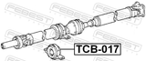 Febest TCB-017 Drive Shaft Bearing