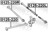 Febest 0125-220R Rear Transverse Link