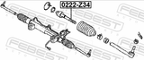 Febest 0222-Z34 Steering Tie Rod