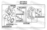 Febest 0775-GVJBF Front Brake Caliper Repair Kit (Set For One Side)