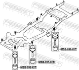 Febest MSB-097-KIT Frame Cushion Kit