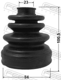 Febest 0215-CA33 Boot Inner CV Joint Kit 84X100.5X23