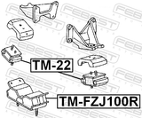 Febest TM-22 Front Engine Mount 1HDT/1HZ