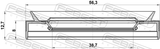 Febest 95PES-40560813C Drive Shaft Oil Seal 38.7X56.3X8X12.7