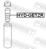 Febest HYD-GETZR Rear Shock Absorber Jounce Bumper