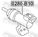 Febest 0280-B10 Clutch Slave Cylinder
