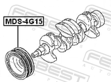 Febest MDS-4G15 Crankshaft Pulley 4G13/4G15