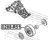 Febest 0288-R51 Pulley Idler