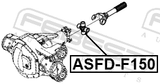 Febest ASFD-F150 Cross Shaft Joint, Drive Shaft 30X92
