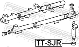Febest TT-SJR O-Ring Fuel Injector