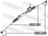 Febest 2022-JRY Steering Tie Rod