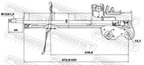 Febest 02666689FR Shock Absorber Front Right