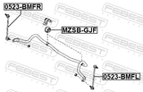 Febest 0523-BMFR Front Right Stabilizer Link / Sway Bar Link