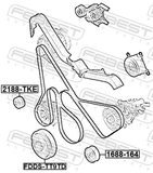 Febest 2188-TKE Pulley Idler