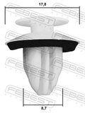 Febest 88570-086 Retainer Clip