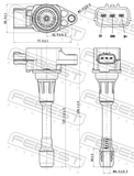 Febest 02640-002 Ignition Coil