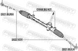 Febest 2021-BURH Steering Tie Rod End Right