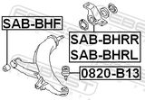 Febest 0820-B13 Ball Joint Front Steering Knuckle