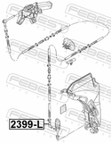 Febest 2399-L Windshield Washer Check Valve