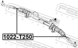 Febest 1022-T250 Steering Tie Rod
