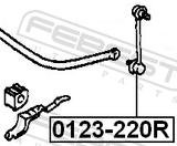 Febest 0123-220R Rear Stabilizer Link / Sway Bar Link