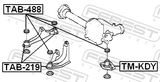 Febest TAB-219 Differential Mount Bushing