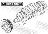 Febest MDS-EUUSA Crankshaft Pulley