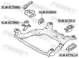 Febest VLM-XC70RR Rear Engine Mount