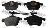 Febest 2301-9BF Pad Kit, Disc Brake, Front (With Wear Sensor)