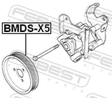 Febest BMDS-X5 Power Steering Pump Pulley