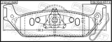 Febest 2101-F150R Pad Kit, Disc Brake, Rear - Kit