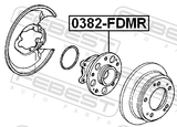 Febest 0382-FDMR Rear Wheel Hub