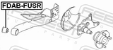 Febest FDAB-FUSR Rear Crossmember Bushing