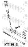 Febest HYT-SG10 Steering Rack Bushing