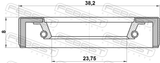 Febest 95FBY-26380808X Drive Shaft Oil Seal 23.75X38.2X8
