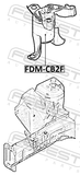 Febest FDM-CB2F Front Engine Mount (Hydro)