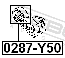 Febest 0287-Y50 Pulley Tensioner