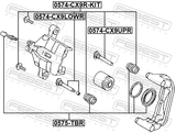 Febest 0574-CX9R-KIT Rear Caliper Slide Pin Kit
